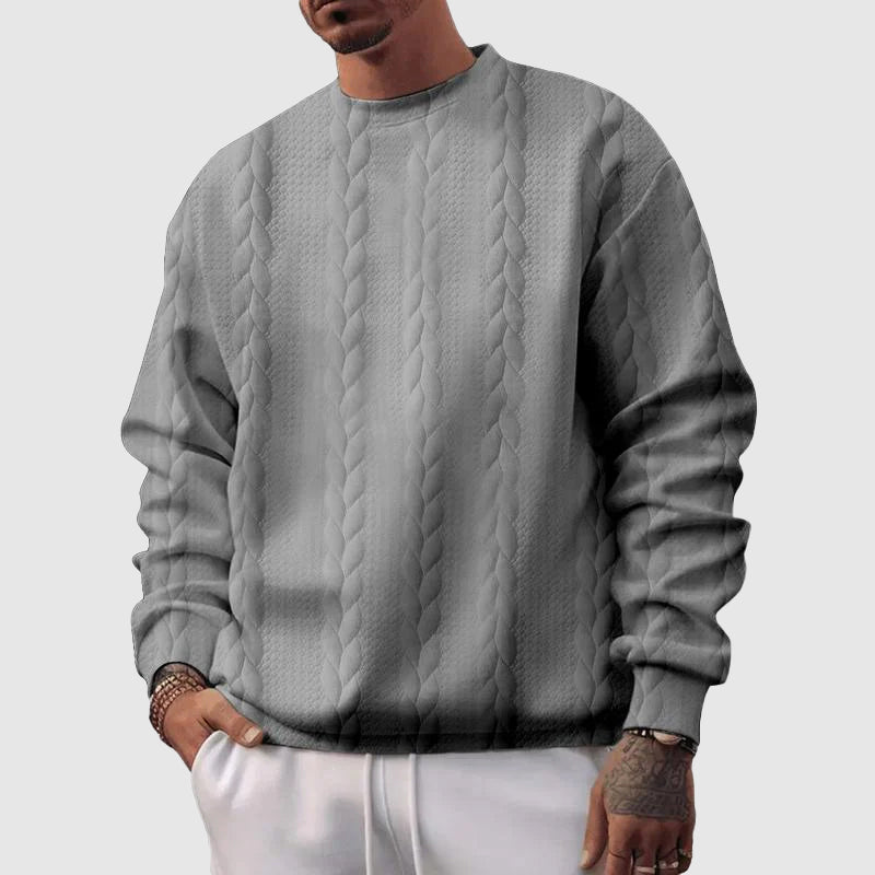 Robert Loose Jacquard Sweatshirt - Fayymont Co