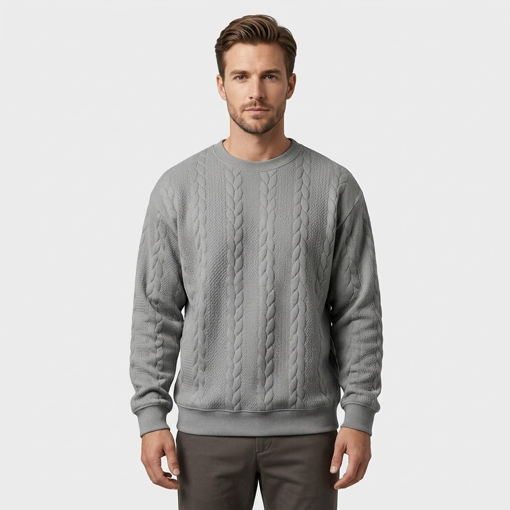 Robert Loose Jacquard Sweatshirt - Fayymont Co