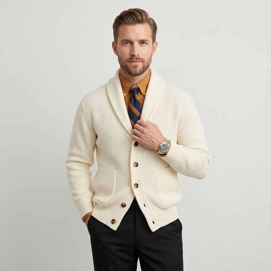 Alexander | Men's Button-Front Knit Jacket
