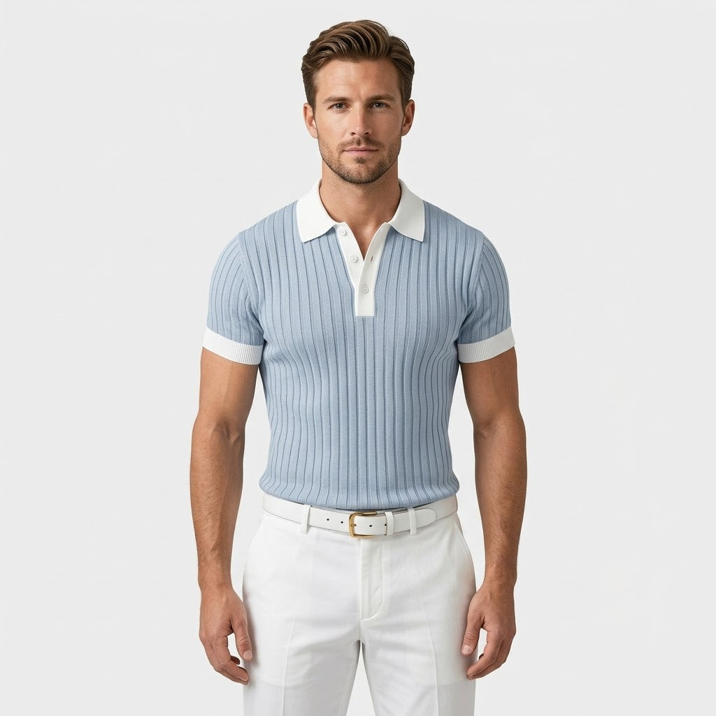 Belvoir | Summer Knit Polo – Old Money Shirts for Men
