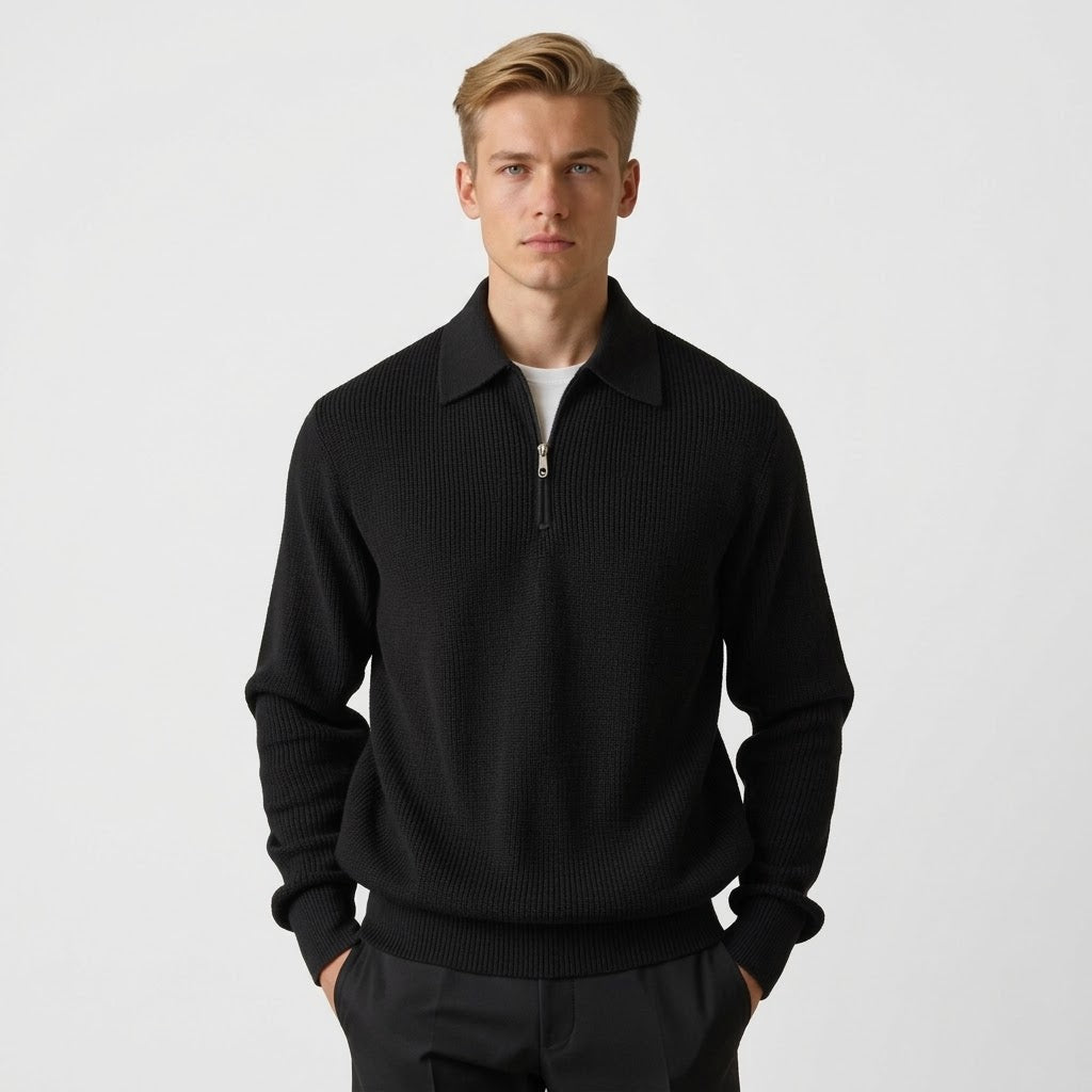 Devon Merino Zip Cardigan