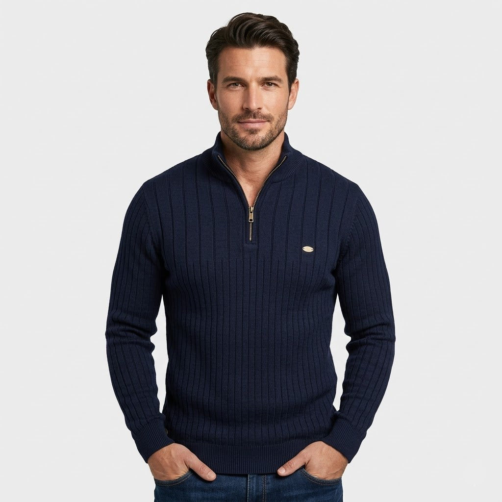 High-Collar Half-Zip