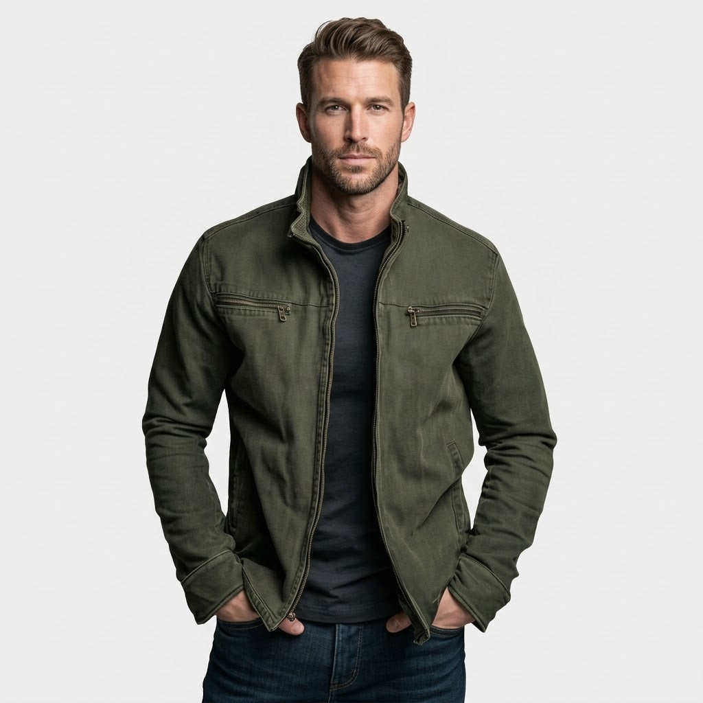 Valmont Vintage Olive Field Jacket - Fayymont Co